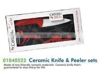 01040522 Ceramic Knife & Peeler sets