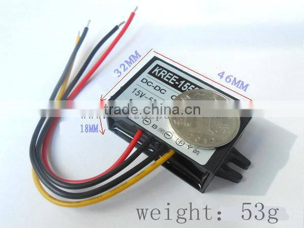 Car power adapter 15V 24V 36V 48V 55V turn 12V3A DC-DC step-down power module