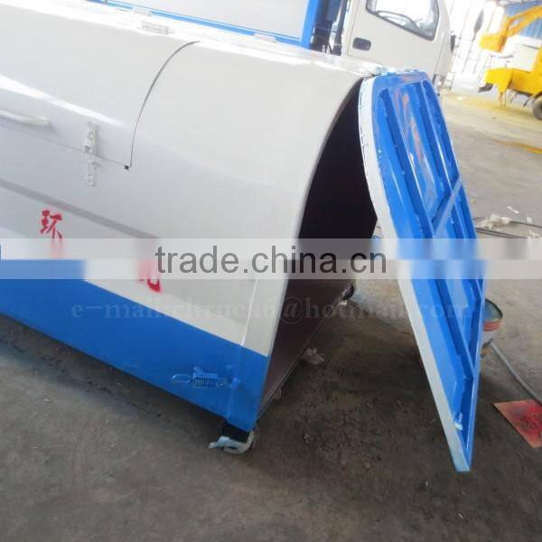 Carbon steel Trapezoid Trash bucket 16 m3 for Hook arm garbage truck