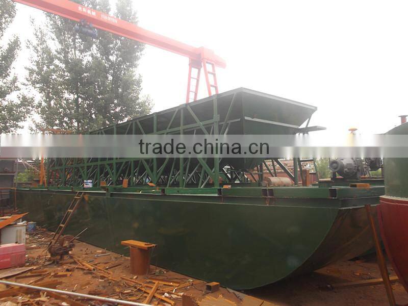 100t Small Self-unloading River Sand Barge Boat