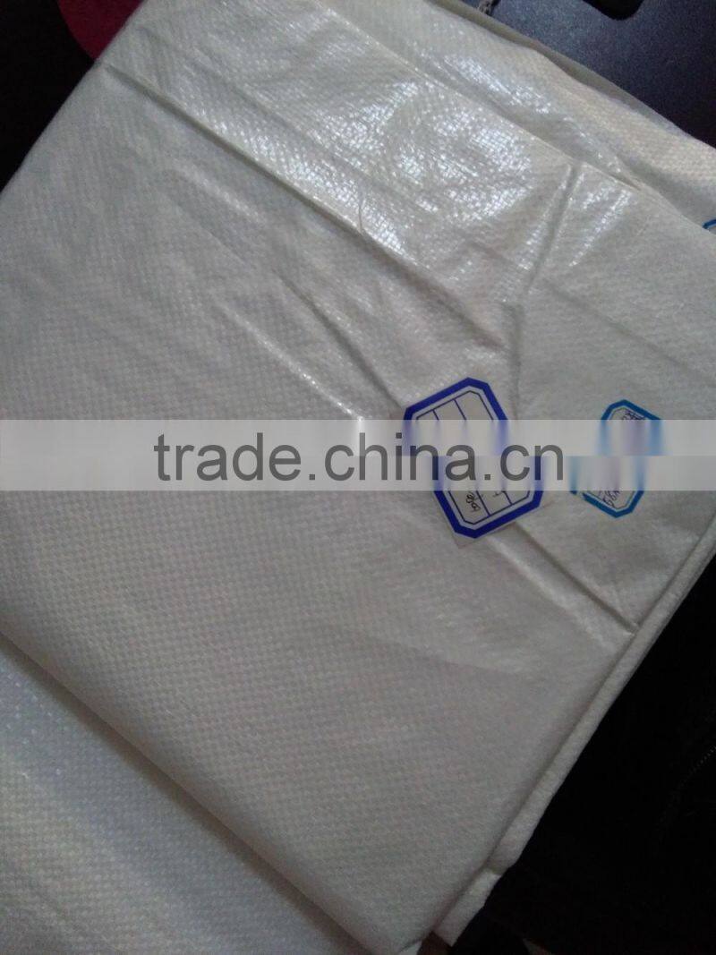 60*110cm pp woven bag/ 25kg white woven bag/50kg waterproof pp woven bag/PP Woven Rice Bag