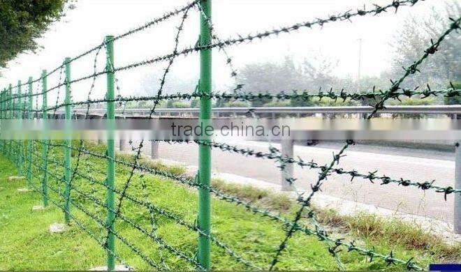 PVC coated Barbed iron Wire(20 years factory)