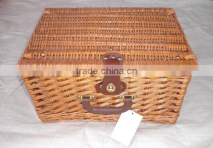 Handmade brown wicker hamper wholesale wicker clothes hamper
