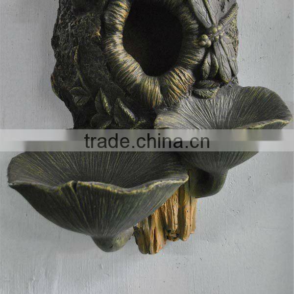 Resin Bark Circle Bird Feeder Antique Bird House