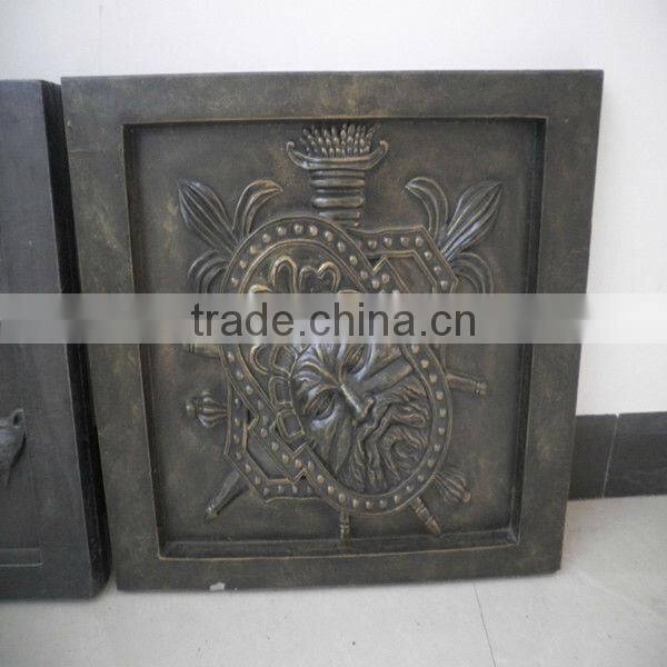 Black GRC Cement Rectangular 75*62CM Reliefs