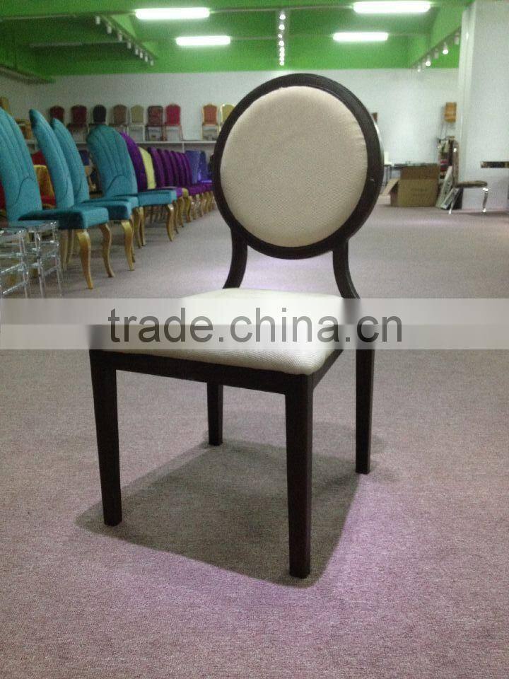 Classic round back dinning chair ,French furniture solid aluminium fabric sofa, living room furniture dinning chair