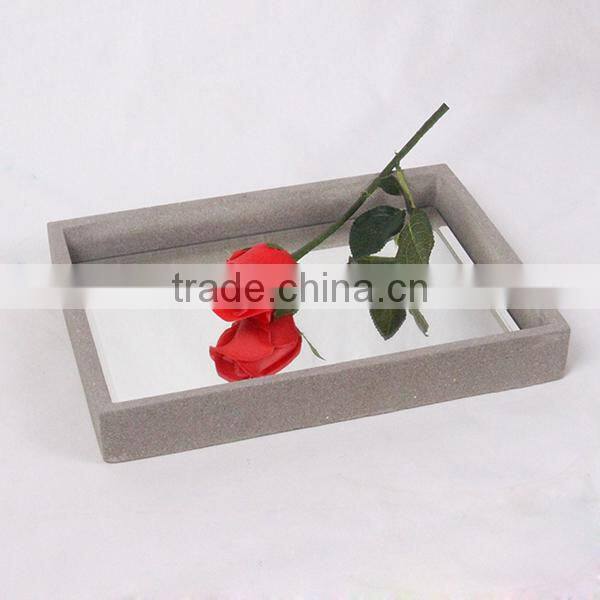 Luxury vintage storage rectangular tray Home and hotel marble tray