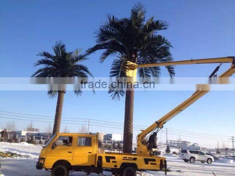 Outdoor Large Decorative Fiberglass Artificial Date Palm Tree