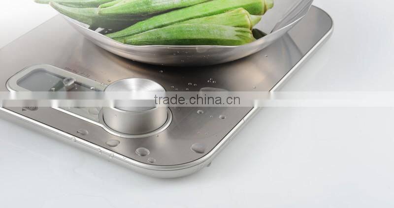 Kinetic Energy Battery-free Digital Stainless Steel Kitchen Scale