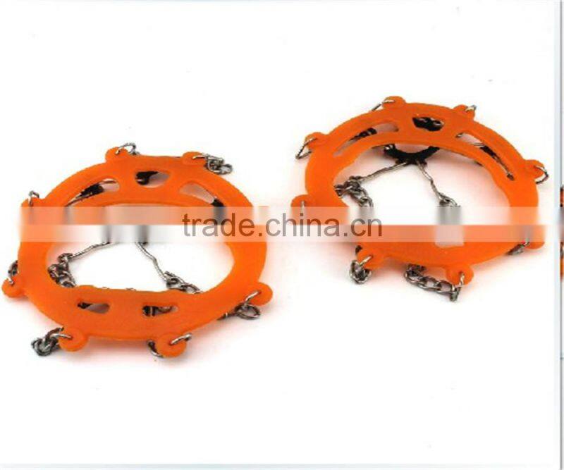 Factory price snow silicon shoe grips ,Winter safety silicone shoes, Anti slip shoe grips for ice and snow