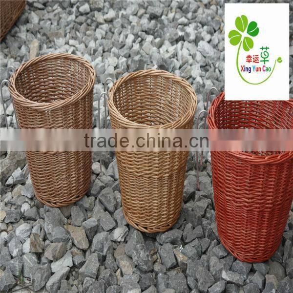 wicker round bicycle basket with lid wholesale basket