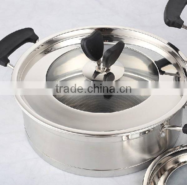 18/10 stainless steel cookware set cooking pot set