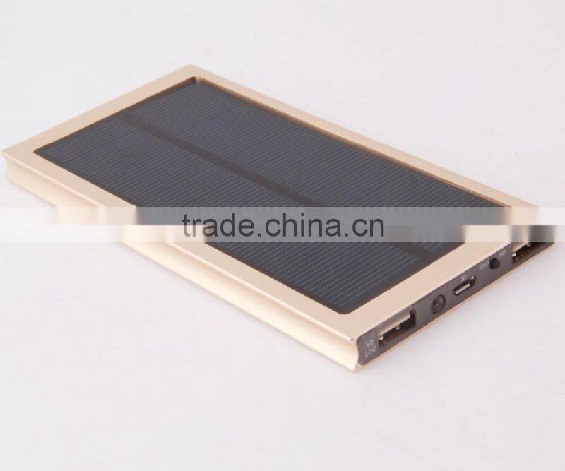 Mobile phone charger, Mini Portable External Battery Charger,Ultra Thin 20000mAh Solar Power Bank