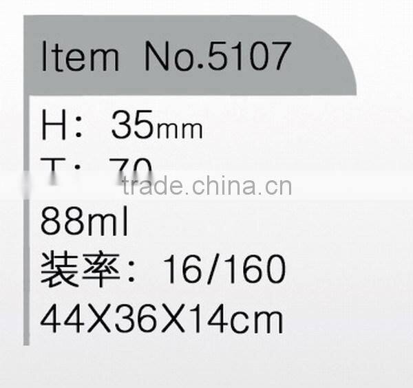 Clear glass candy bowl with decall round glass candy bowl