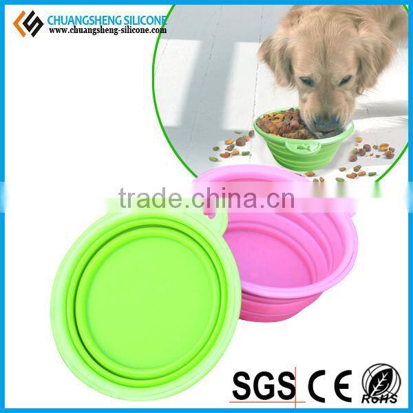 2010 hot selling silicone folding wild bird chicken pet feeder for all kinds of pets
