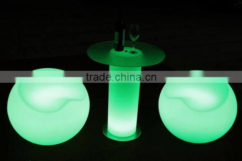 high quality colors changing rechargeable battery led bar table