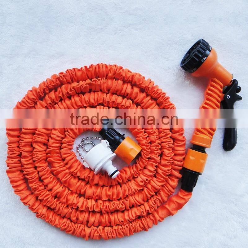 2016 hot sale flexible expanding garden hose with 7 function spray nozzle