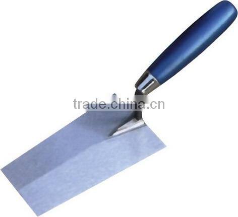 Carbon steel hand trowel 5'' with wood handle