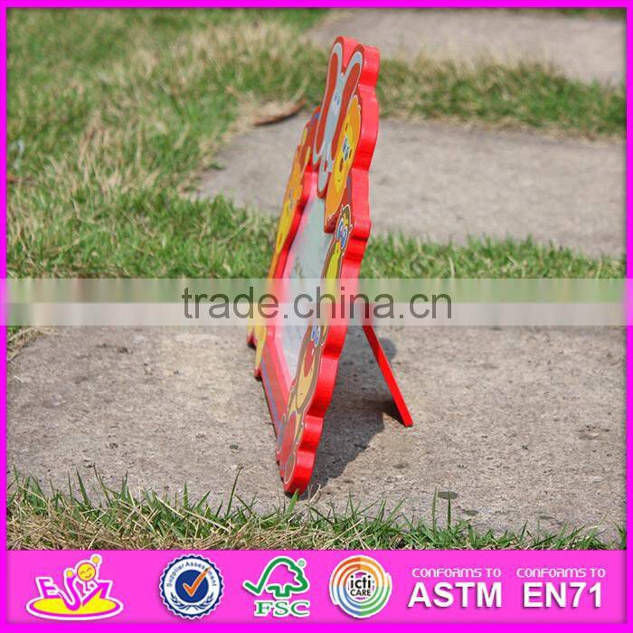 2015 Colorful kid wooden picture frame,Cheap wholesale wooden picture frame,Wooden wall hanging decorative picture frame W09A039