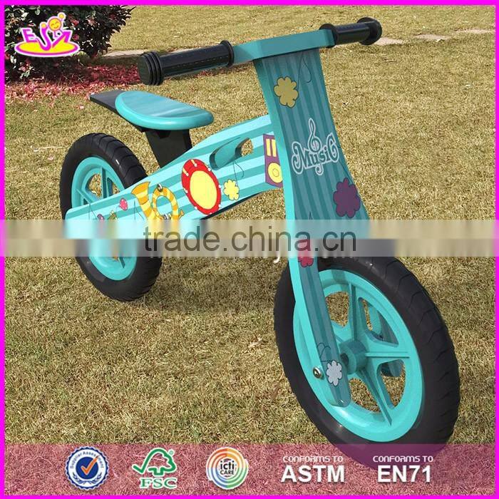 2017 New design original work children wooden balance bikes for boys W16C178