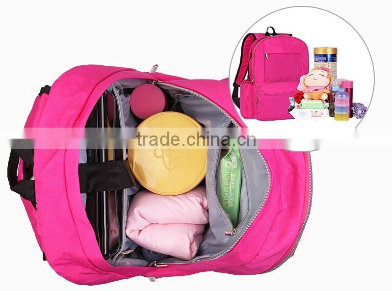 2015 new design multi-functional diaper bag