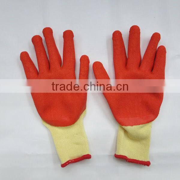 Crinkle Latex Coated Cotton Gloves
