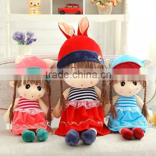 2016 China supplier new plush colorful girls toy