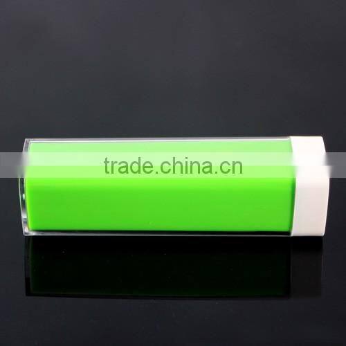 Mini 2600mAh Lipstick Power Bank Lip Gloss External Backup Battery Power Bank For Phone
