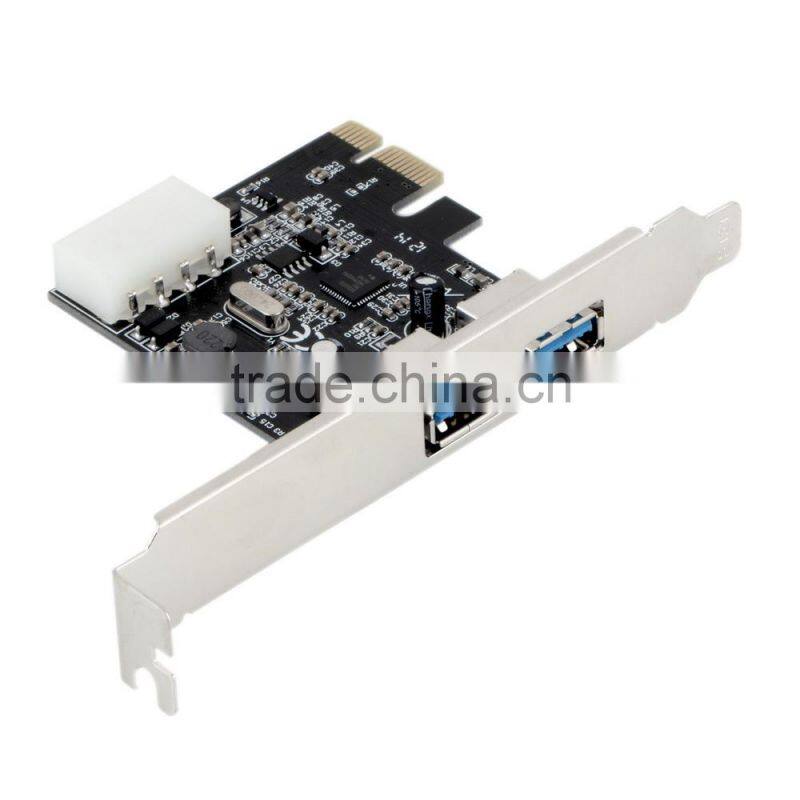 PCI Express to USB 3.0 Converter Mini PCI-E USB 3.0 2Port PC Expansion Adapter Card For Vista Win 7