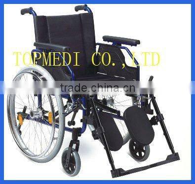 Ward Nursing Equipments Aluminum manual wheelchair/folding handicapped wheelchair/CE FDA approved