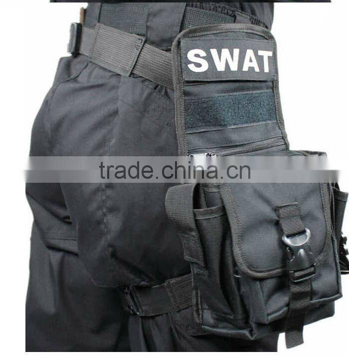 Outdoor multifunctional leg bag package army swat leg bag black tactical bag