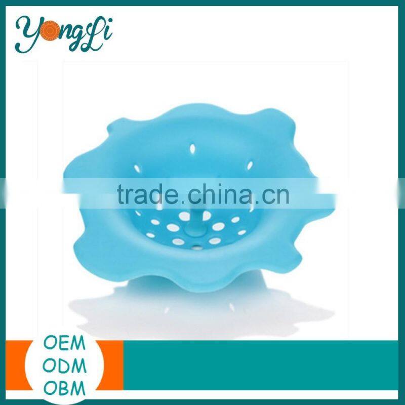 Hot New Products Kitchen Rubber Flower Shape Sink Drain