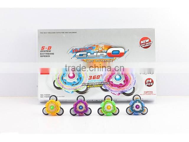 musical spinning top with laser