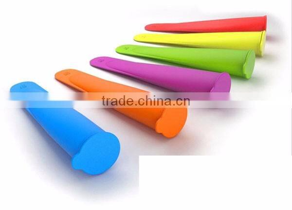 BPA free colorful silicone ice cream mold
