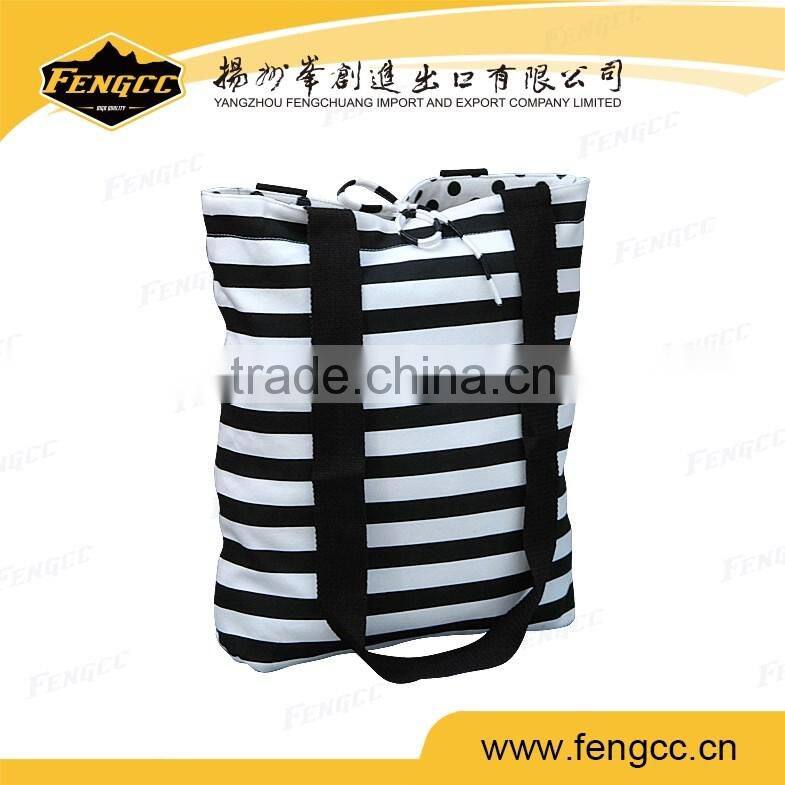 High quality ECO-friendly cotton handle beach bag / travel bag / tote bag