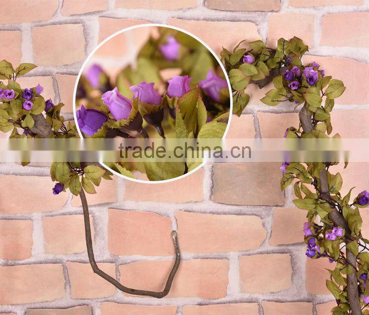 artificial hanging vine plant silk leaf garland