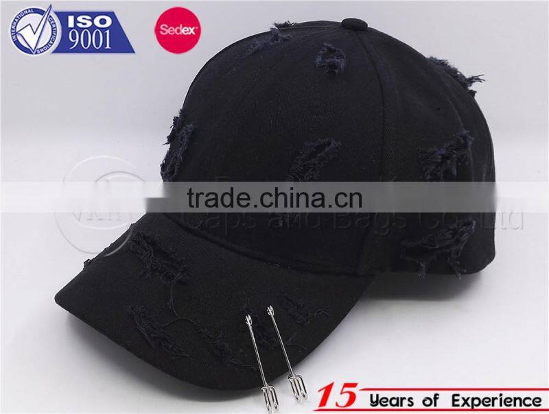 2017 Wholesale Fashion washed worn-out baseball caps and hats