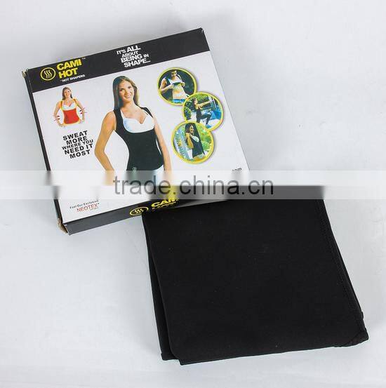customer logo printing Hot sweat neoprene shapewear body shaper slimming sauna vest for women