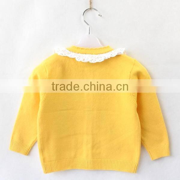 Girls lace decorated sweater knitted designs pictures