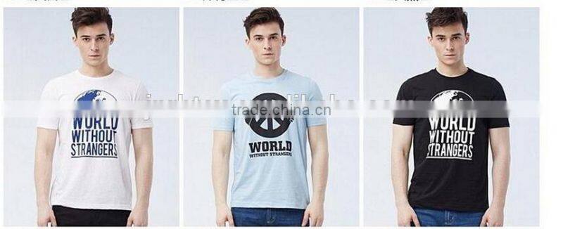 China manufacture 160gsm 100% Ring Spun Cotton Custom T shirt Printing