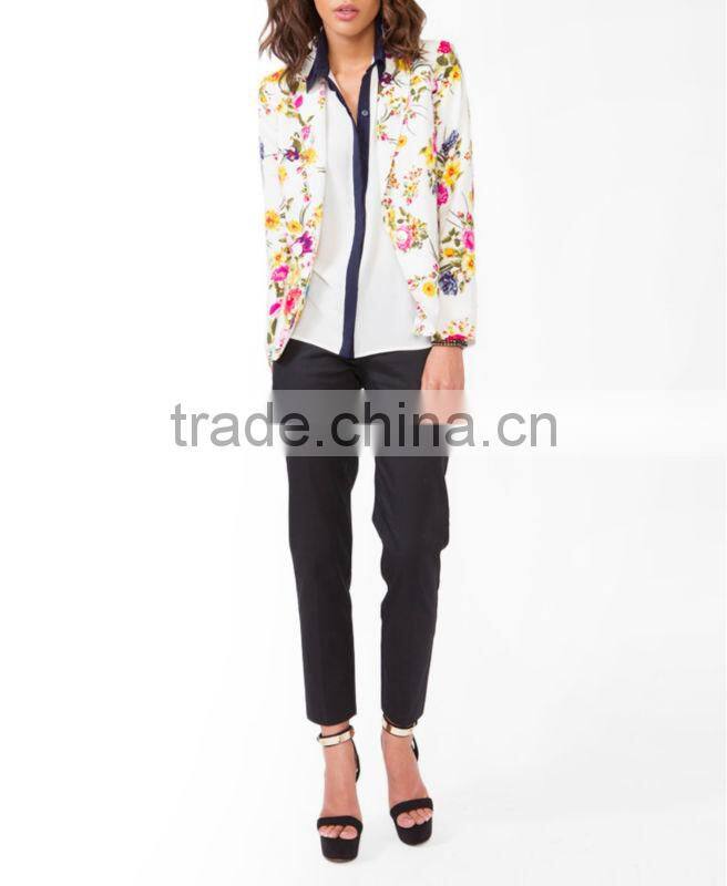 Floral Print Blazer