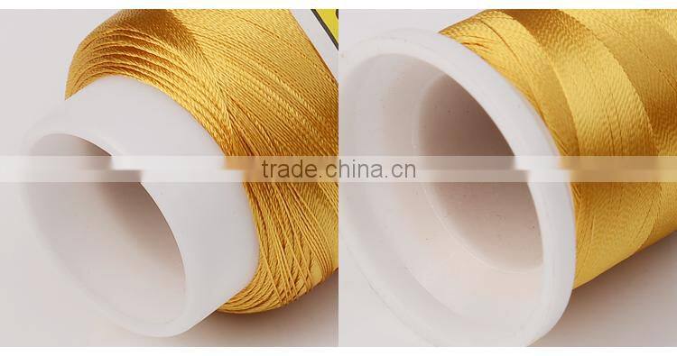China golden 100% Viscose Rayon Embroidery Thread