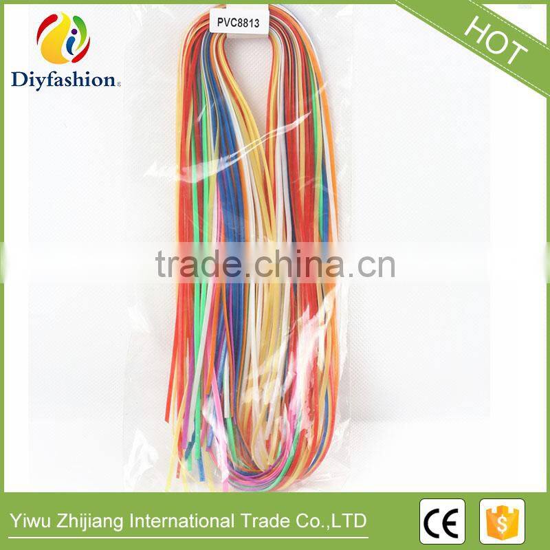 PVC8813 DIY Knit Plastic PVC Strings DIY Knit Plastic PVC Strings Scoubidous for Kids
