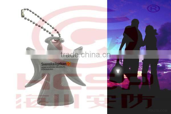 Popular Angel Reflective pvc Keychain