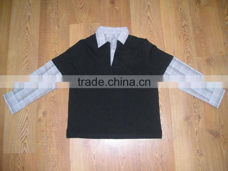 double collar polo t shirt