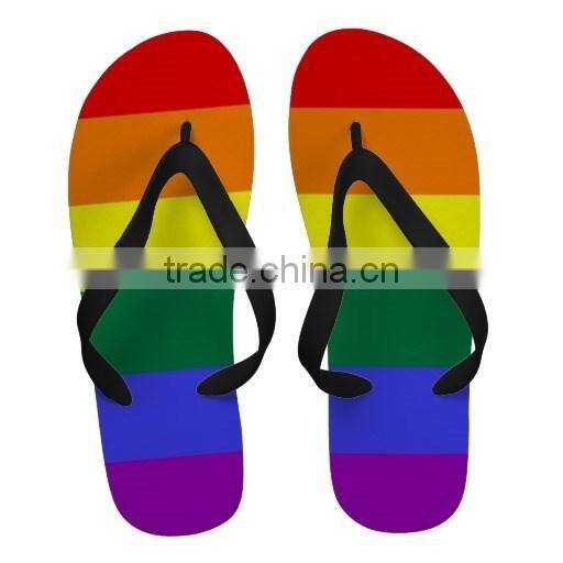 Rainbow Gay Pride Pony Cartoon Beach Slippers Summer Flip Flop