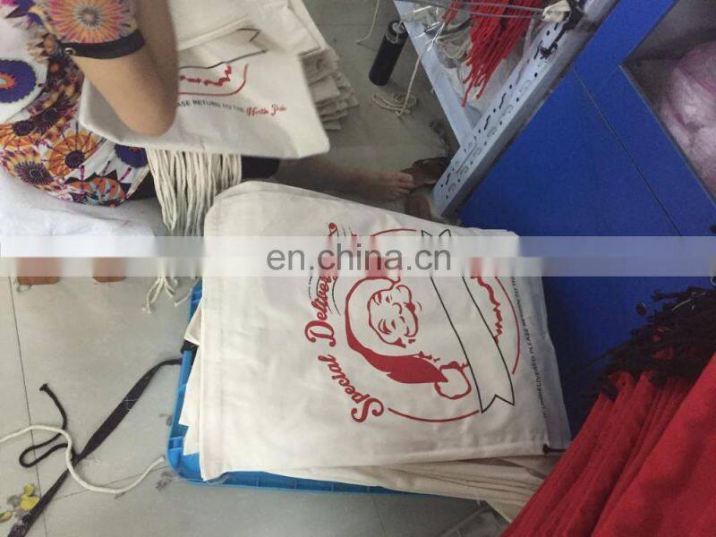 New arrival canvas drawstring Santa sack