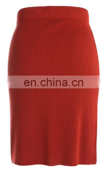 Latest fashion autumn lady simple elegant design high waist short skirt pencil skirt for women