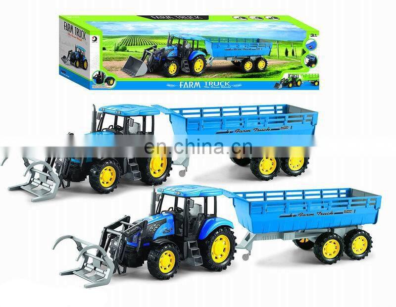 Popular Plastic Farm Tractor toy ,Friction Farm Truck ,Tool Truck Toy for Kids