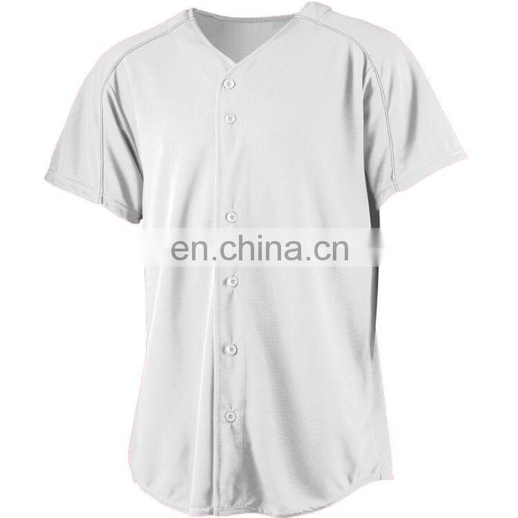 High quality oem custom fashion youth cotton baseball jersey